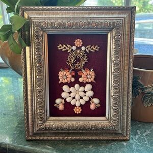One of a kind handcrafted pictures from broken vintage jewelry. Price firm.